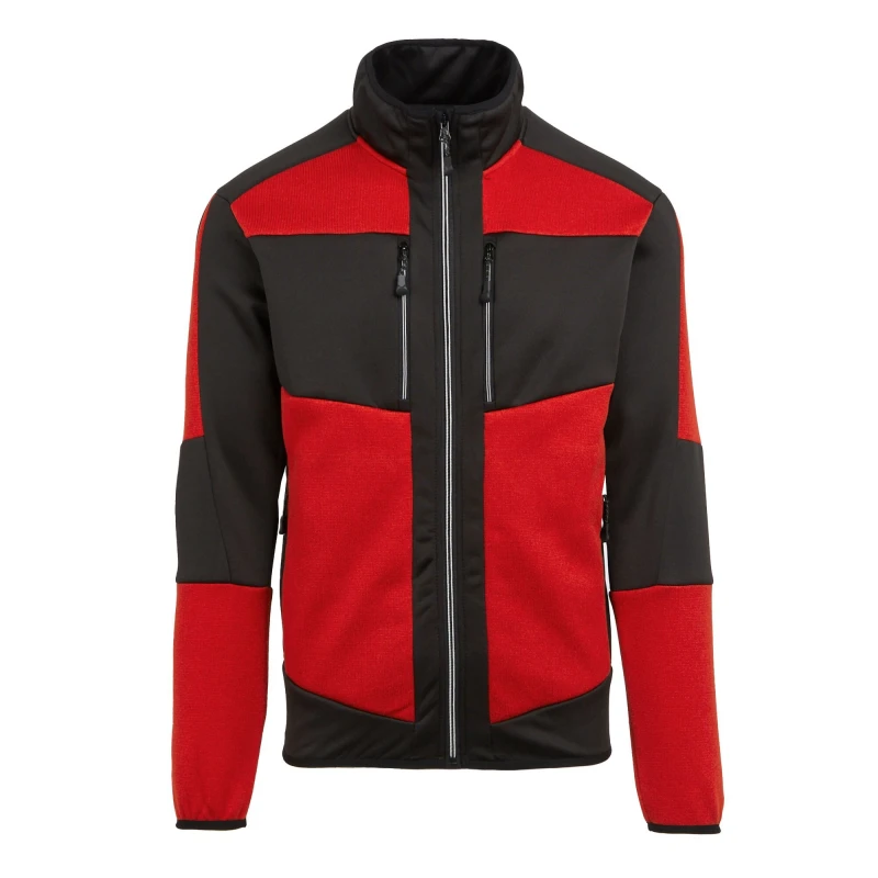 Image of Regatta Professional Mens Knitted Stretch Midlayer in Red Size: XS Red Male XS