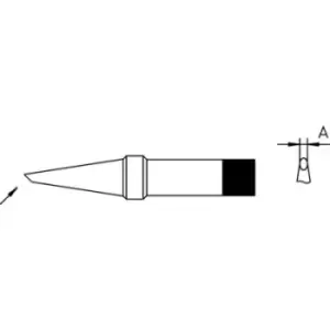 Image of Weller 4PTDD7-1 Soldering tip Round, bevelled Tip size 5mm Content