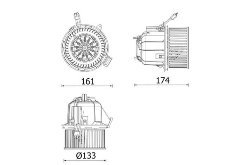 Image of Blower motor MAHLE AB 328 000P