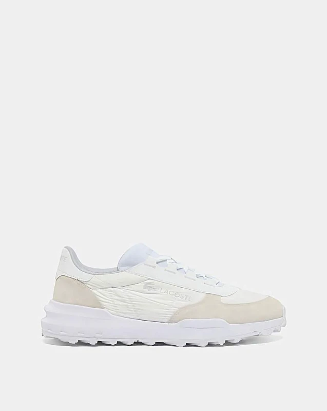 Image of Lacoste Lacoste Elite Active Evo Trainer White/Grey - Lacoste - Size: 7 White/Grey Male 7 LA30701