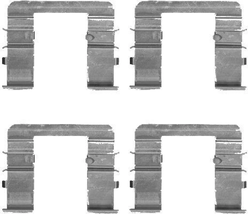 Image of HELLA Brake pad fitting kit HELLA 8DZ 355 205-061