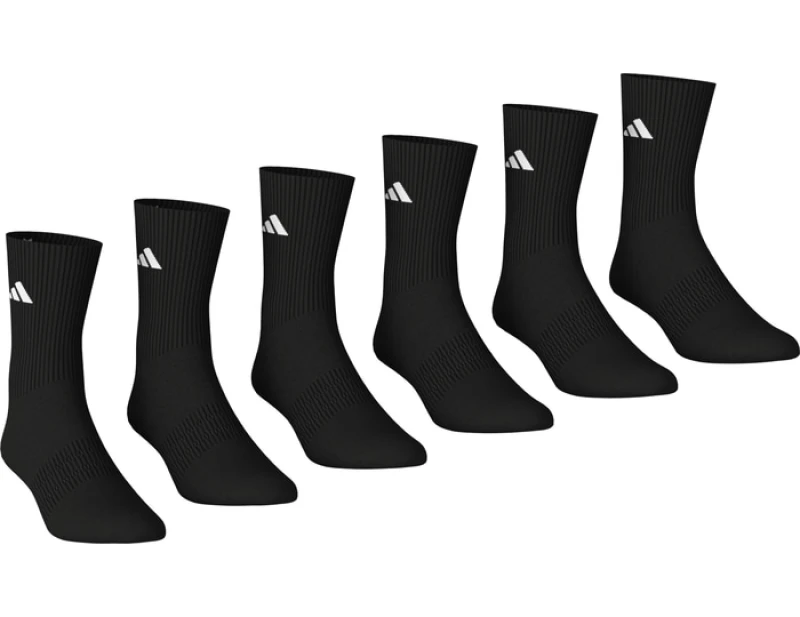 Image of Adidas Crew 6er Pack Socks Black L