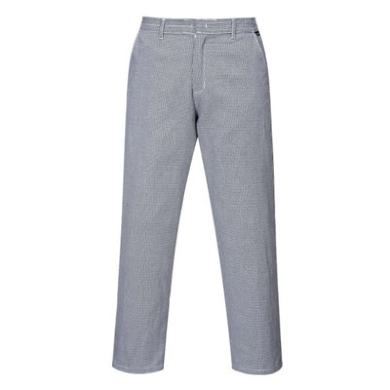 Image of Portwest Harrow Houndstooth Chef Trousers S068HTRXL Colour: Black / White