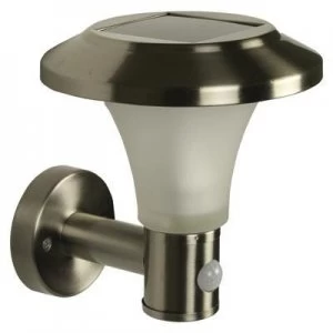 Image of Luxform Lighting LF0028 Calais LED Solar Wall Light - Stainless Steel