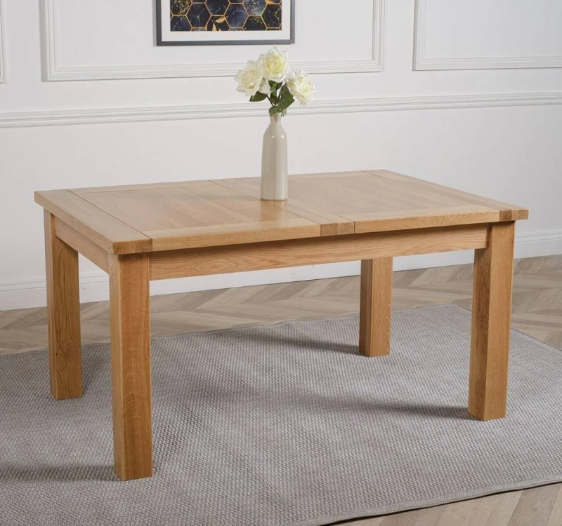 Image of Thats Furniture Seattle 150 - 210cm Oak Extendable Dining Table in Light Oak Light Oak Unisex