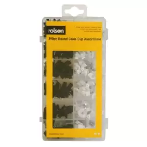 Image of Rolson 390PC Cable Clip Assortment