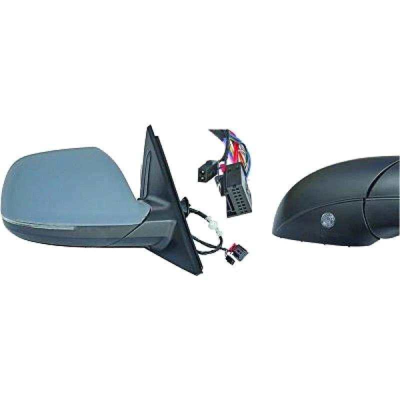 Image of DIEDERICHS 1075425 Wing mirror Left, Electronically foldable, primed, with two plugs Outside Mirror (50)