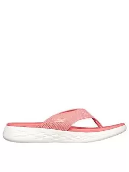 Image of Skechers On-the-go 600 Sandals, Orange, Size 4, Women