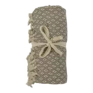 image of Gallery Interiors Headley Geometric Throw Taupe