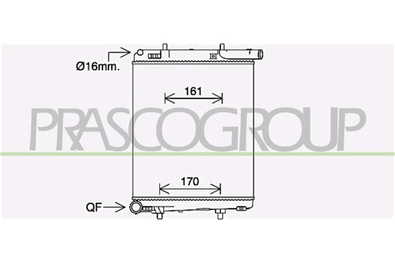 Image of PRASCO Engine radiator PRASCO CI304R002