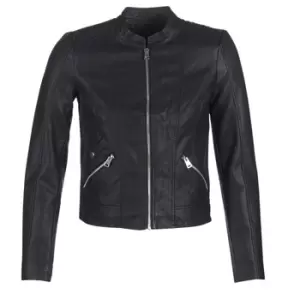 image of Vero Moda VMKHLOE womens Leather jacket in Black - Sizes S,M,L,XL,XS