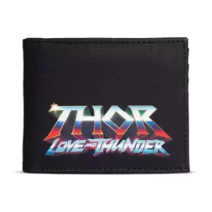 Image of Marvel Thor: Love and Thunder Logo Bi-fold Wallet, Male, Black...