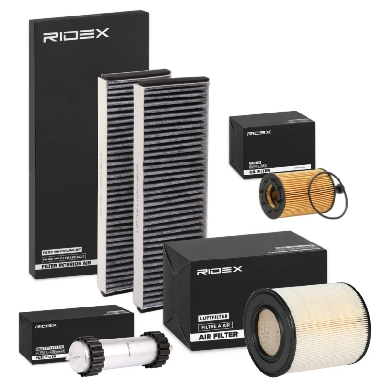 Image of RIDEX 4055F25056 Filter Set with gaskets/seals Filter Set (4055)