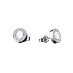 Image of Ladies Bering White Steel Earrings