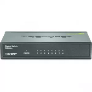 image of TRENDnet 8-Port Gigabit GREENnet Switch, TEG-S82G, Ethernet Splitter, Ethernet/Network Switch