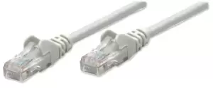 Image of Network Patch Cable - Cat6 - 1.5m - Grey - CCA - U/UTP - PVC - RJ45 - Gold Plated Contacts - Snagless - Booted - Polybag - 1.5 m - Cat6 - U/UTP (UTP)