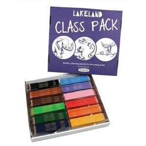 image of Lakeland Colouring Pencils Class 12 Colours Pack of 30 Pencils