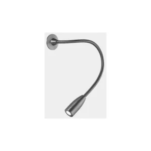 Image of LEDS C4 Bed LED Reading Lamp Adjustable Arm Satin Nickel IP20 2.1W 3000K