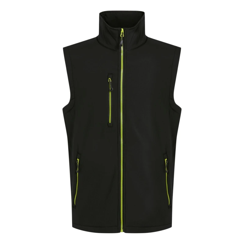 Image of Regatta Professional Mens Softshell 2 Layer Body Warmer in Pale Green Size: Small Pale Green Male S
