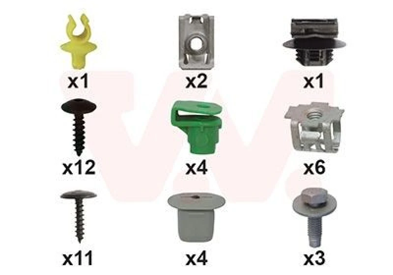 Image of VAN WEZEL Mounting Kit, bumper VAN WEZEL 3805794