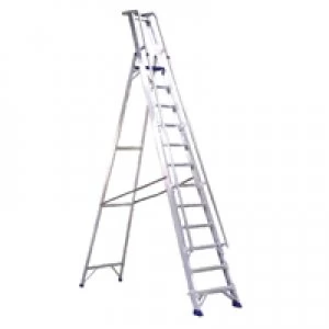 Image of Slingsby Aluminium Step Ladder With Platform 10 Steps 377860