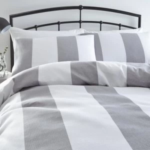 Image of Silentnight Waffle Stripe Duvet Set