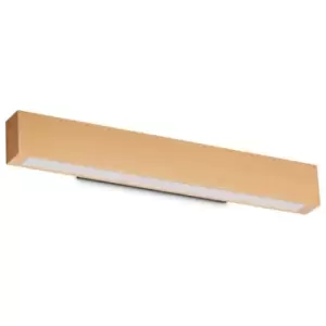 Image of Ideal Lux craft 60cm Integrated LED Wall Lamp Wood, 3000K, Non-Dim