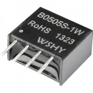 image of B1205S 1W DCDC converter print 12 Vdc 5 Vdc 200 mA 1 W No. of outputs 1 x