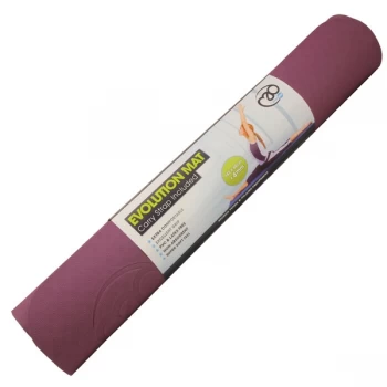 image of Yoga Mad Evolution Yoga Mat 4mm Aubergine/Grey