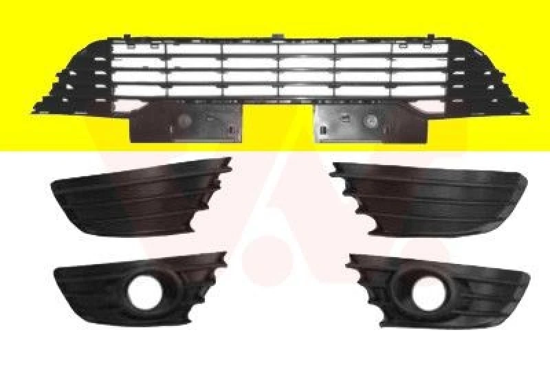 Image of VAN WEZEL Bumper grill VAN WEZEL 0970590
