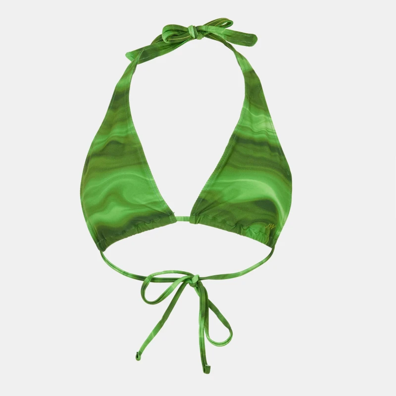 Image of Jack Wills Wide Strap Bikini Top - Green Green 8