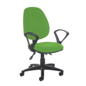 Image of Dams MTO Jota High Back Asynchro Operators Chair with Fixed Arms - Bridgetown Pu