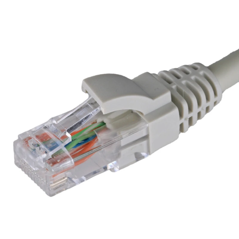 Image of Cablenet 0.5m Cat5e RJ45 Grey U/UTP LSOH 24AWG Snagless Booted Patch L