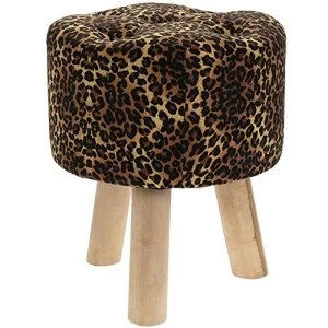 Image of Wild Side Velvet Stool By Lesser & Pavey