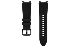 image of Samsung Galaxy Watch4/Watch4 Classic Hybrid Leather Strap (S/M) in Black (ET-SHR88SBEGEU)