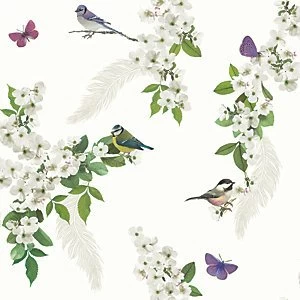Image of Arthouse Mitzu White Wallpaper