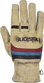 Image of Helstons Bora Motorcycle Gloves, white-red-blue, Size XL, white-red-blue, Size XL