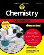 Image of chemistry workbook for dummies with online practice