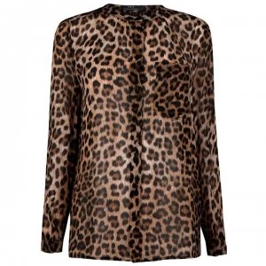 Image of SET Leo Blouse - 0739 CAMEL GREY