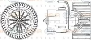 Image of Air Conditioning fan 8EW009157-511 by BEHR