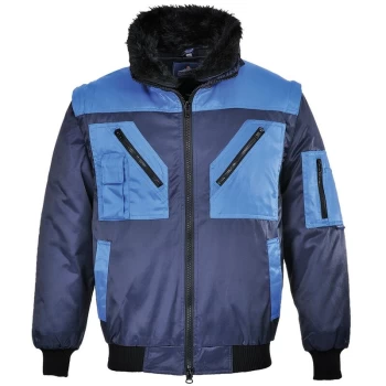 Image of Portwest - PJ20NAR4XL - sz 4XL Two Tone Pilot Jacket - Navy