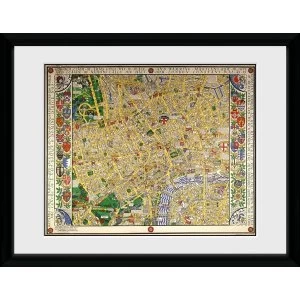 Image of Transport For London Map 12" x 16" Framed Collector Print