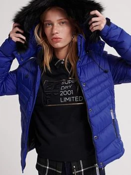 image of Superdry Fuji Trim 3-in-1 Jacket - Cobalt, Blue, Size 10, Women