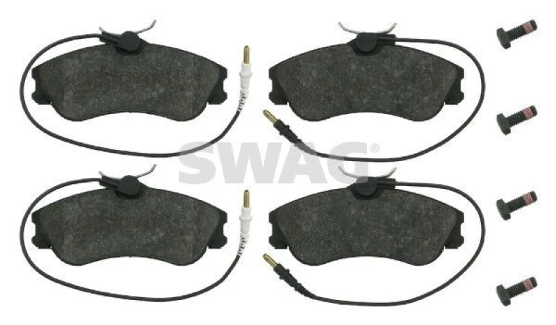 Image of Brake pad set SWAG 62 91 6237