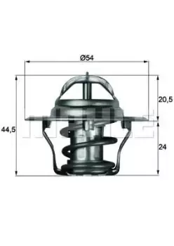 Image of Car TX-4-83D 70807712 by MAHLE Original