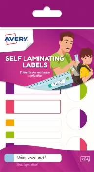 Image of Avery APFLUO24-UK self-adhesive label Rectangle Permanent...