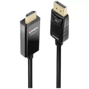 Image of LINDY Cable DisplayPort plug, HDMI-A plug 0.5 m Black 40924 DisplayPort cable
