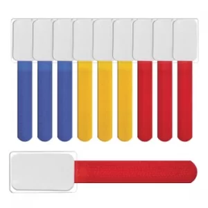 Image of LTC Mini Cable Management Ties with Labels (mixed)