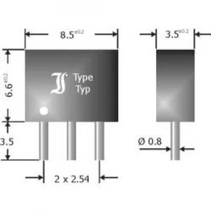 Image of Standard diode array bridge 2.0 A Diotec DAP208 SIP 3