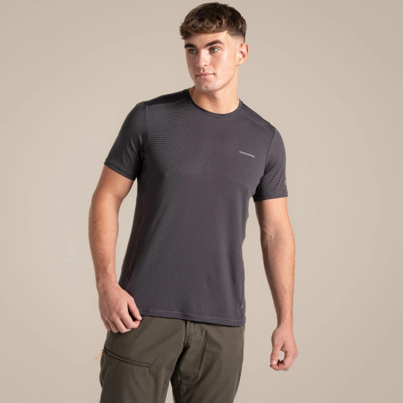 Image of Craghoppers Craghoppers Men Charon Short Sleeve T-Shirt in Red Size: 2X-large Red XXL Male 5063260102797
